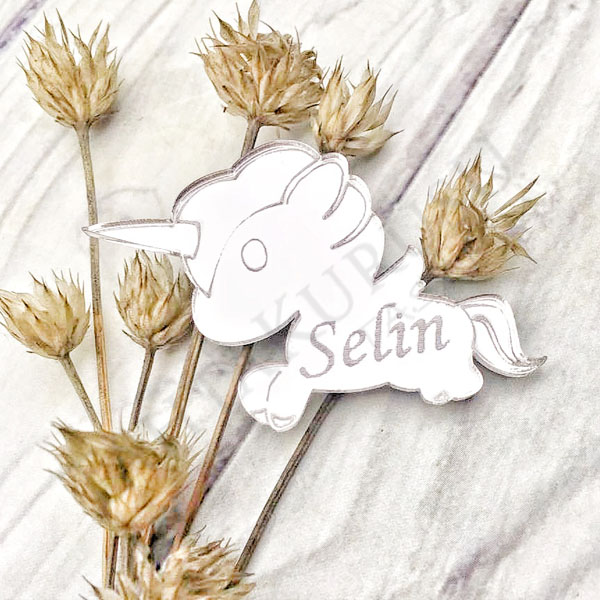 Pleksi ayna lazer kesim Unicorn